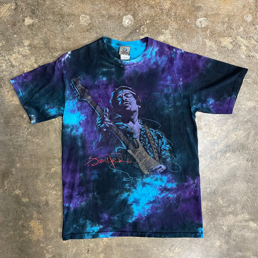 Jimi Hendrix Tie Dye Liquid Blue tee