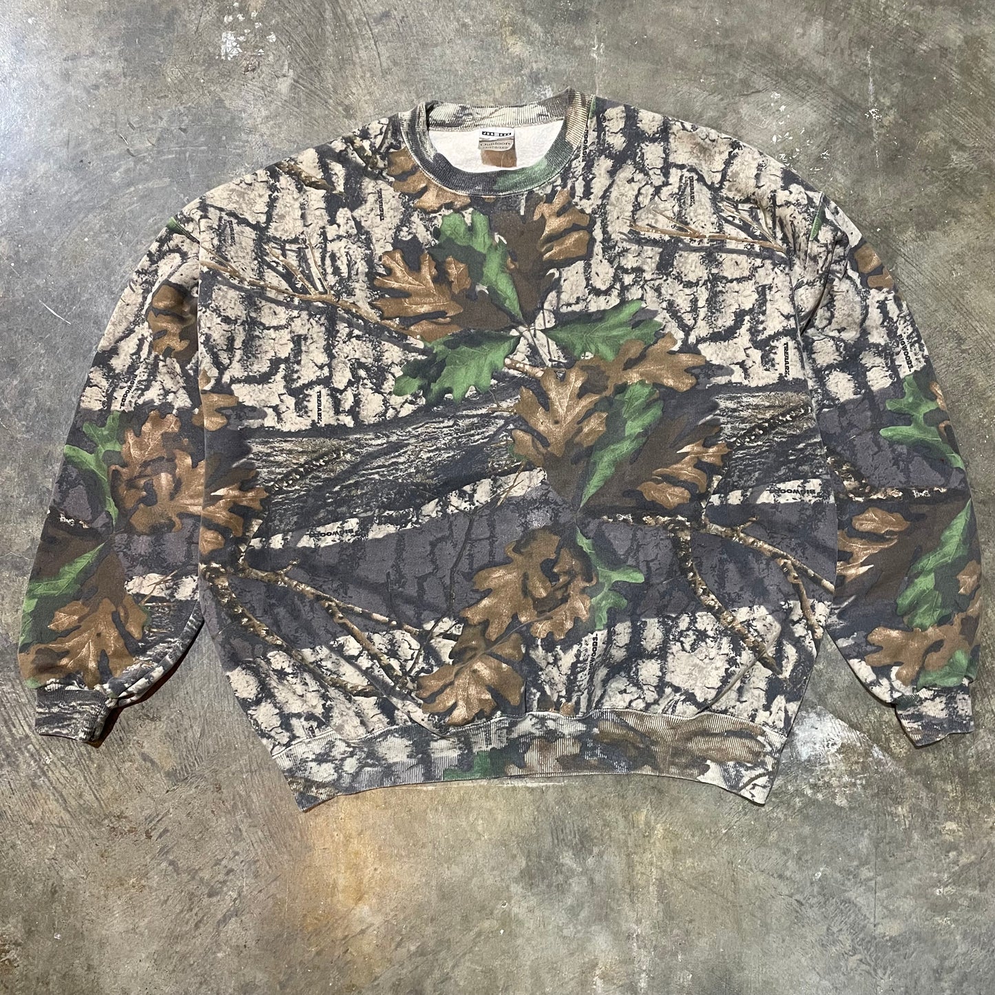 Jerzees Outdoors Treebarx Camo Crewneck