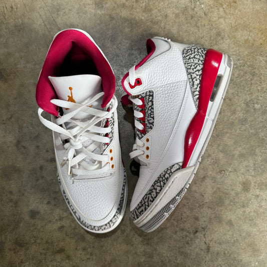 Jordan 3 Cardinal (No Box)