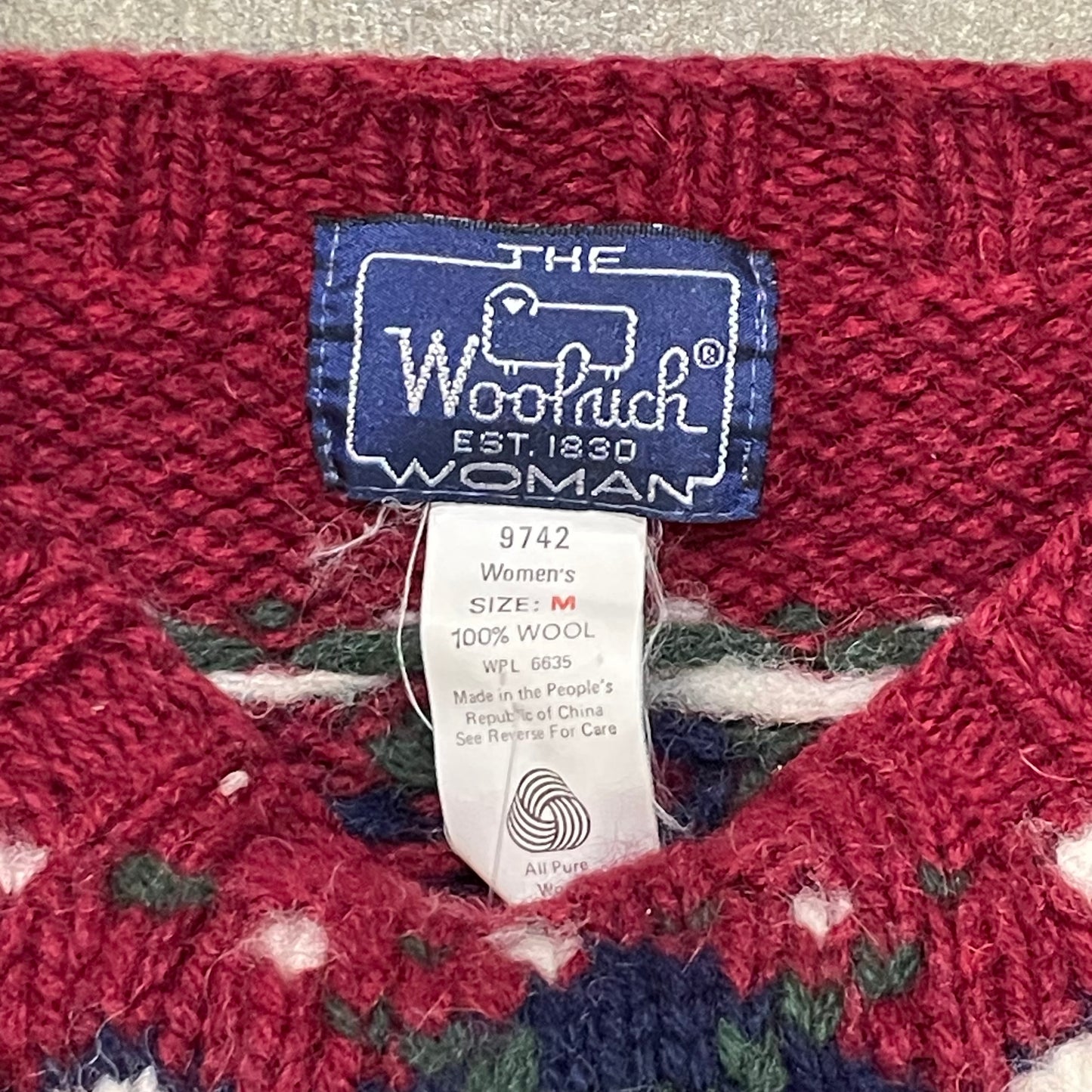 Woolrich Red Dog House Christmas Sweater