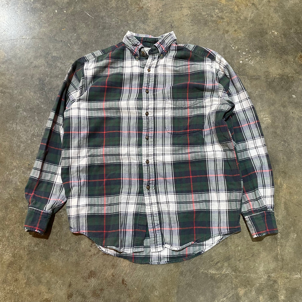 Y2K American Eagle Green Plaid Flannel