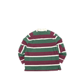 Polo by Ralph Lauren Rugby Shirt - Green/Burgundy Stripe (L)