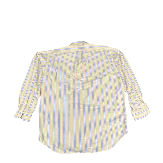 RALPH LAUREN GOLF Striped Button-Up - Yellow (L)