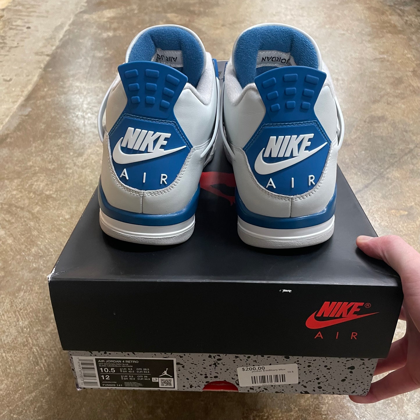 Jordan 4 military blue