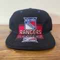 Black New York Rangers Mirror Hat
