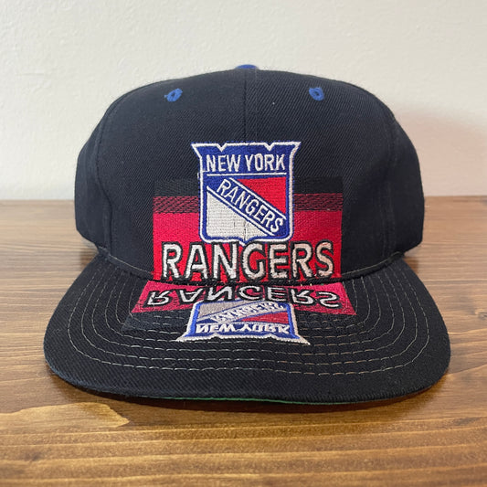 Black New York Rangers Mirror Hat