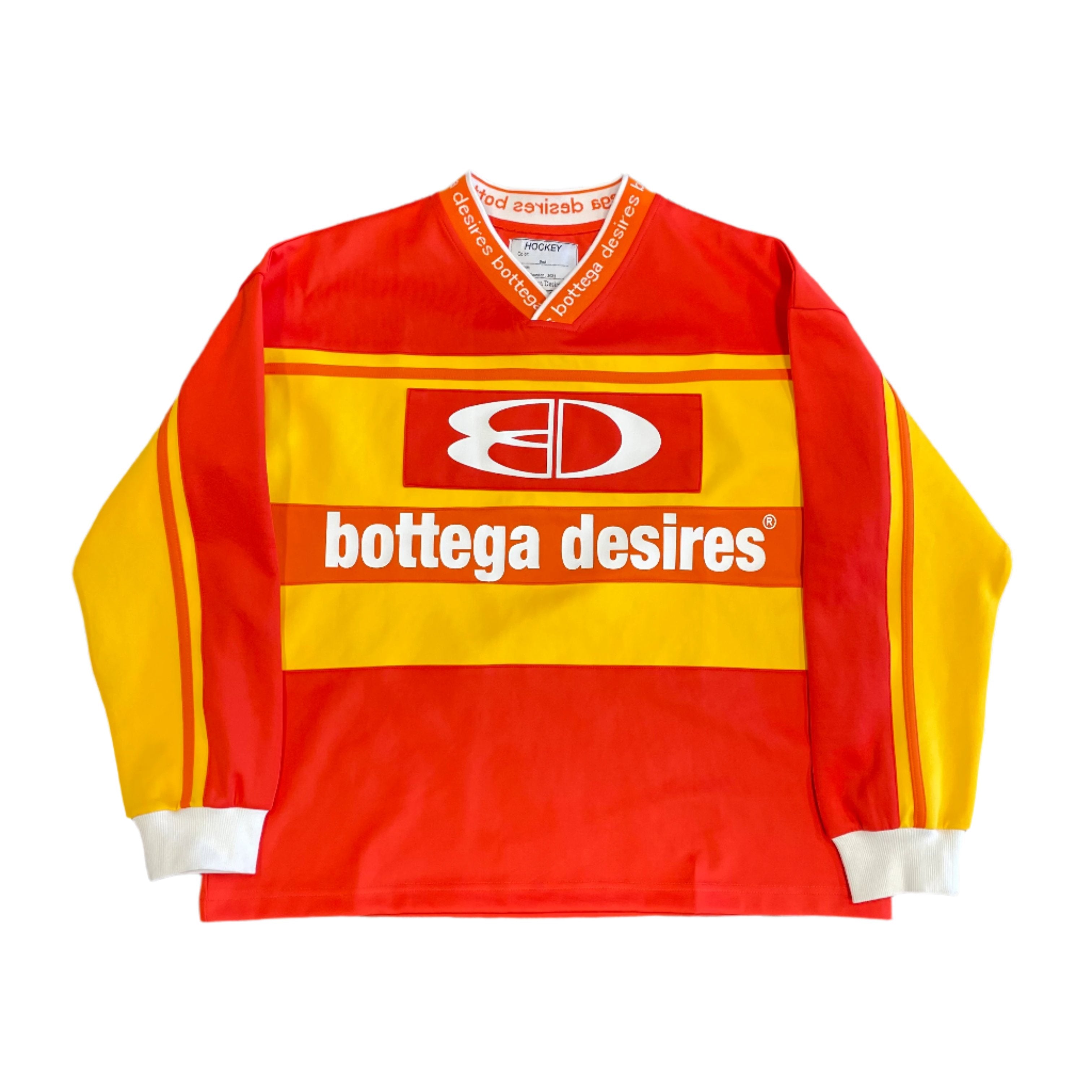Bottega Desires Hockey Long Sleeve Jersey Red