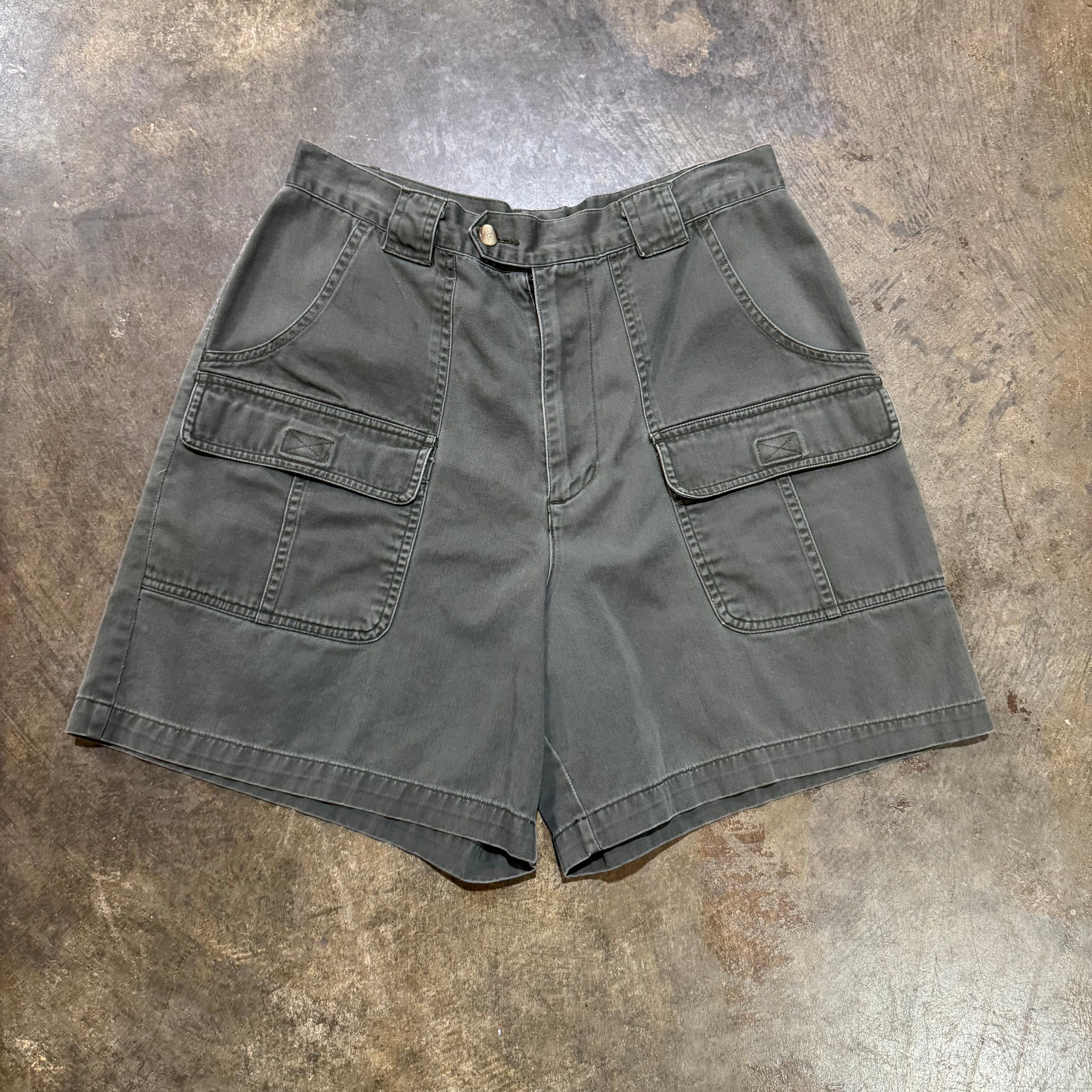 Green Cargo Shorts