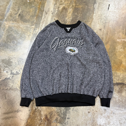 Grey Jacksonville Jaguars Knit Lee Sport Crewneck