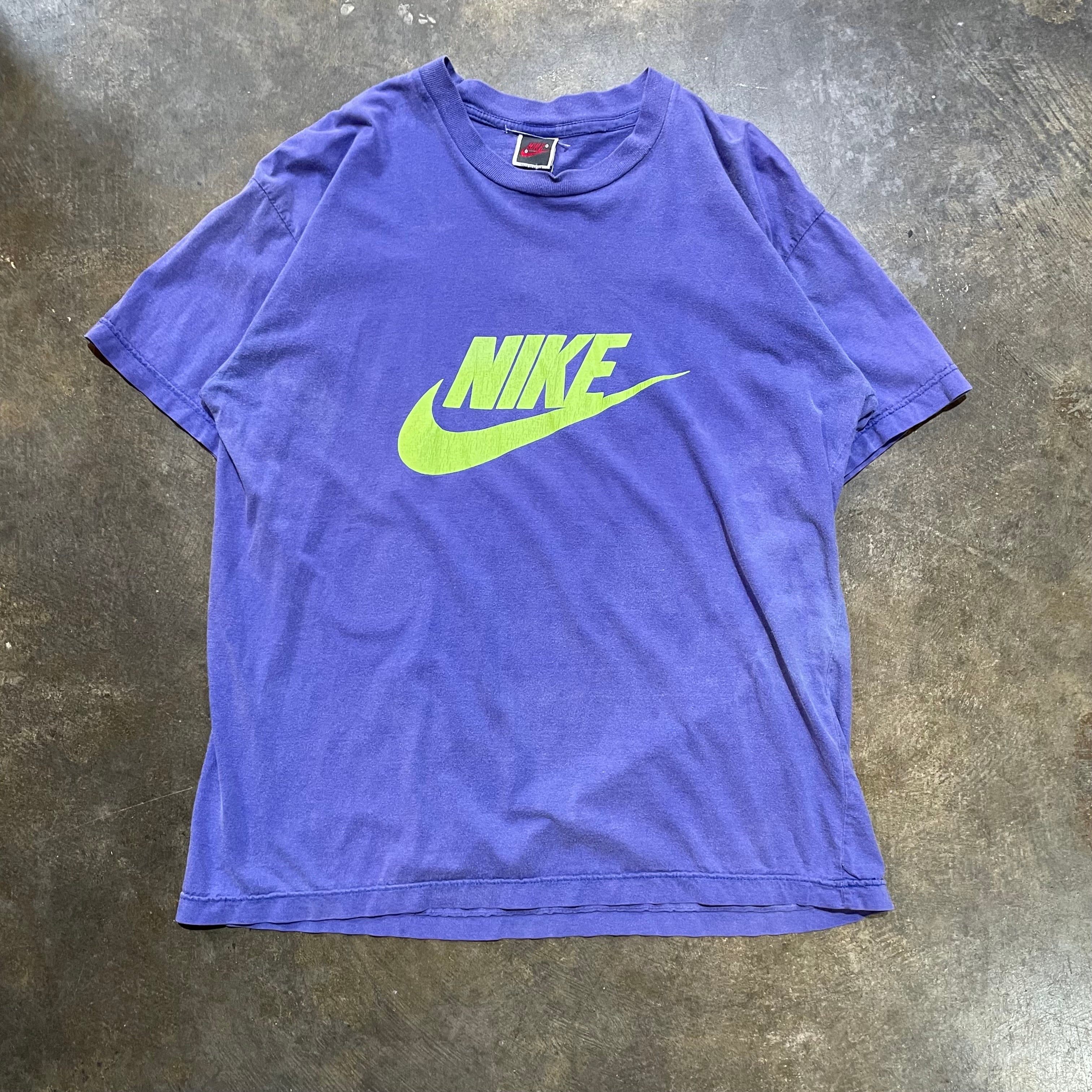 Purple / Green Nike Logo tee