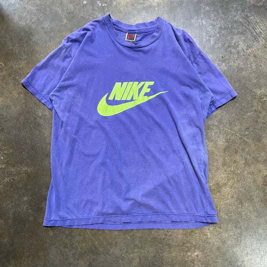 Purple / Green Nike Logo tee