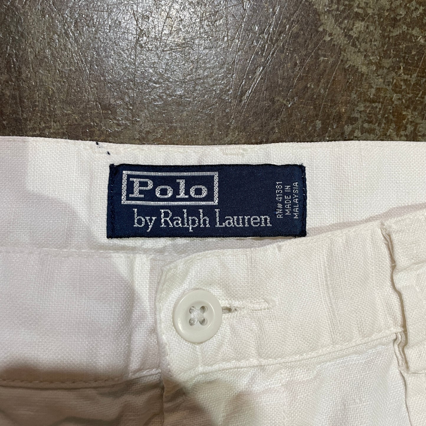 White Polo Linen Pants