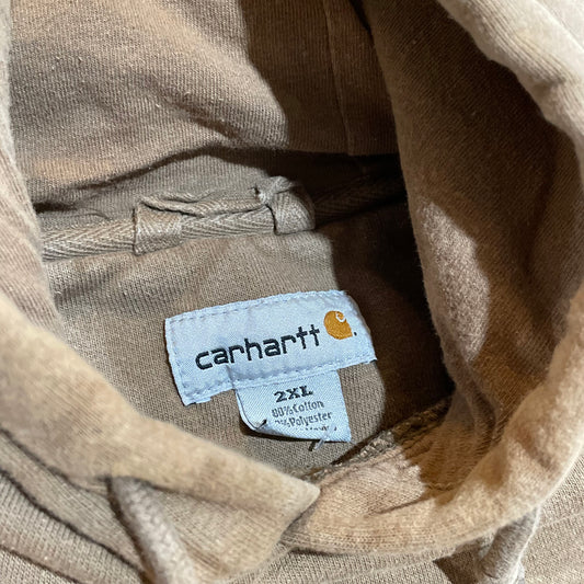 Carhartt Faded Brown Hooded Sweatshirt