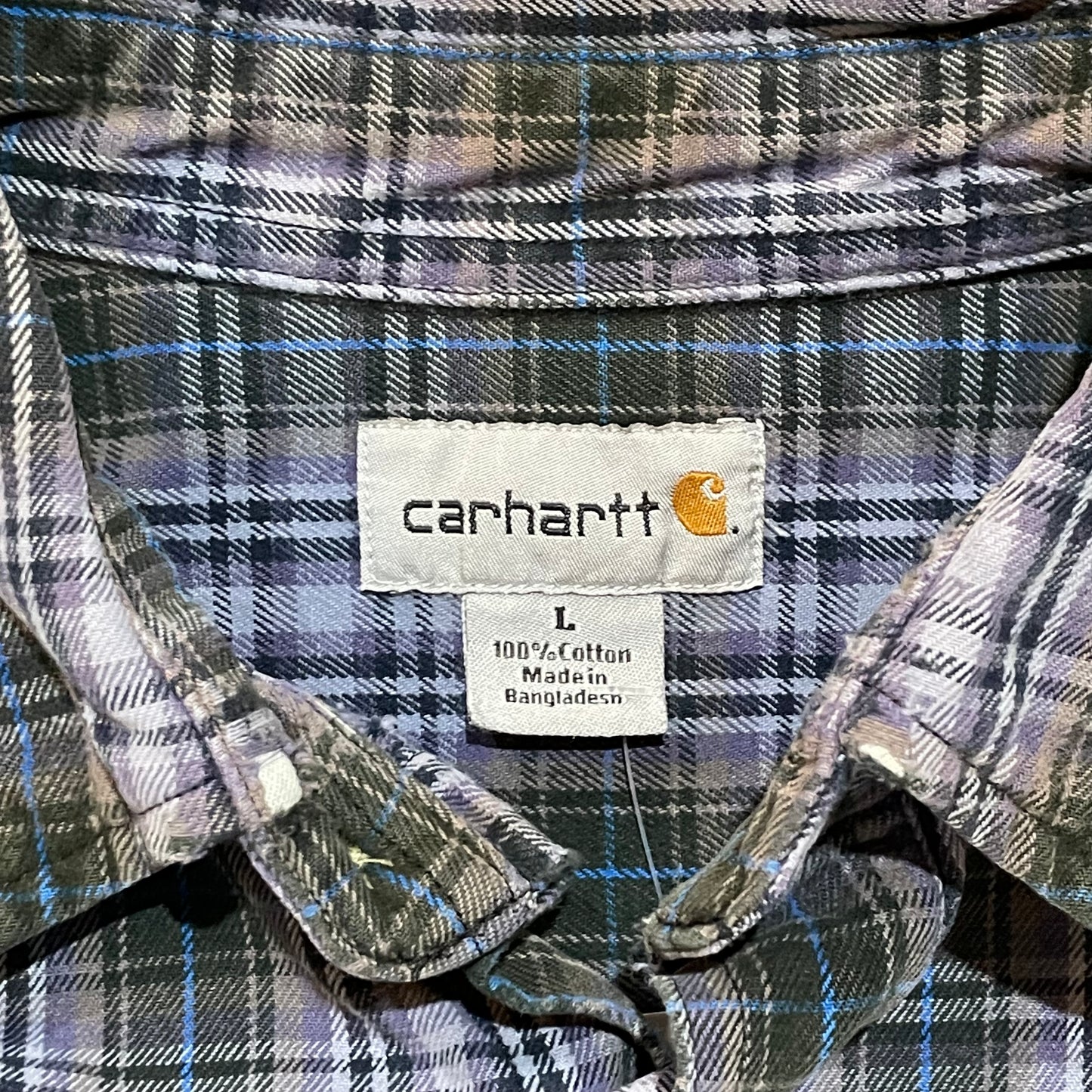 Carhartt Flannel Purple and Blue