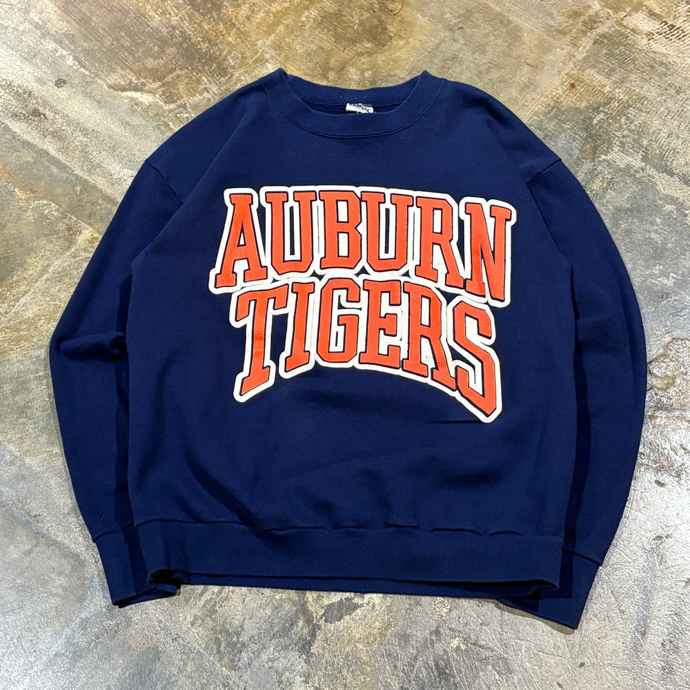 Navy Auburn Signal Big Print Crewneck