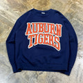 Navy Auburn Signal Big Print Crewneck