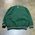 Green Blank Starter Puffer Varsity Jacket