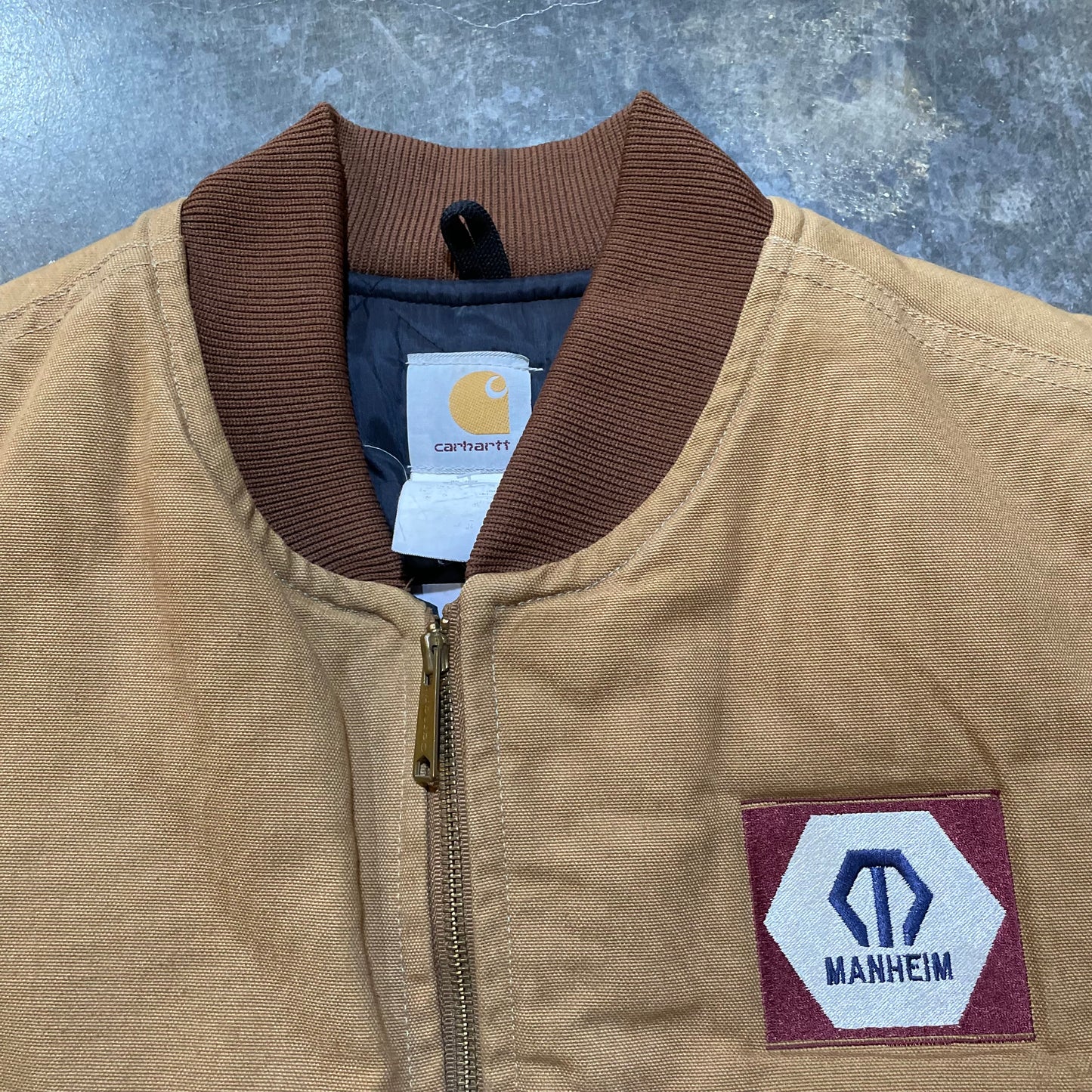 Vintage Carhartt Duck Tan Insulated Vest