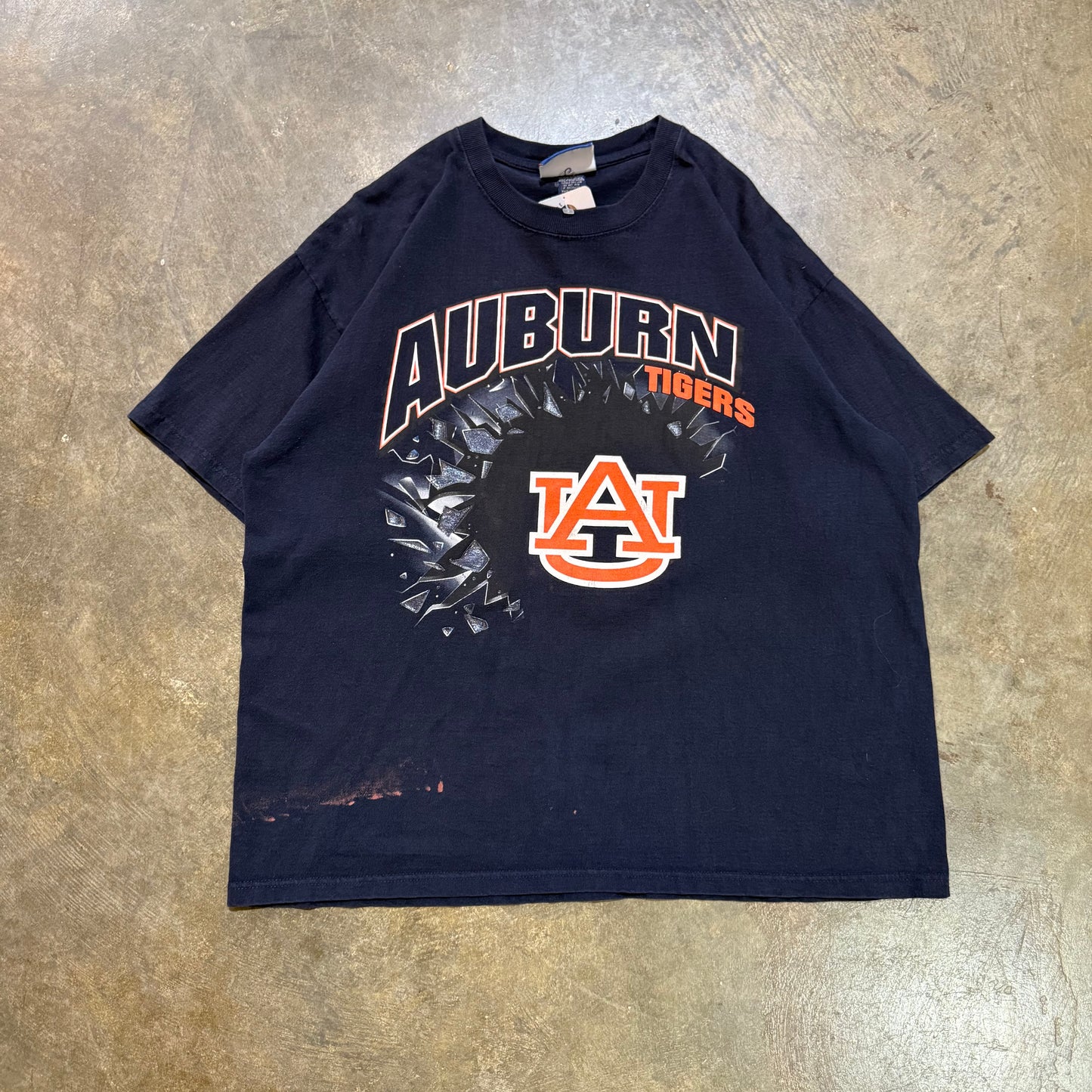 Navy Auburn Broken Glass Tee