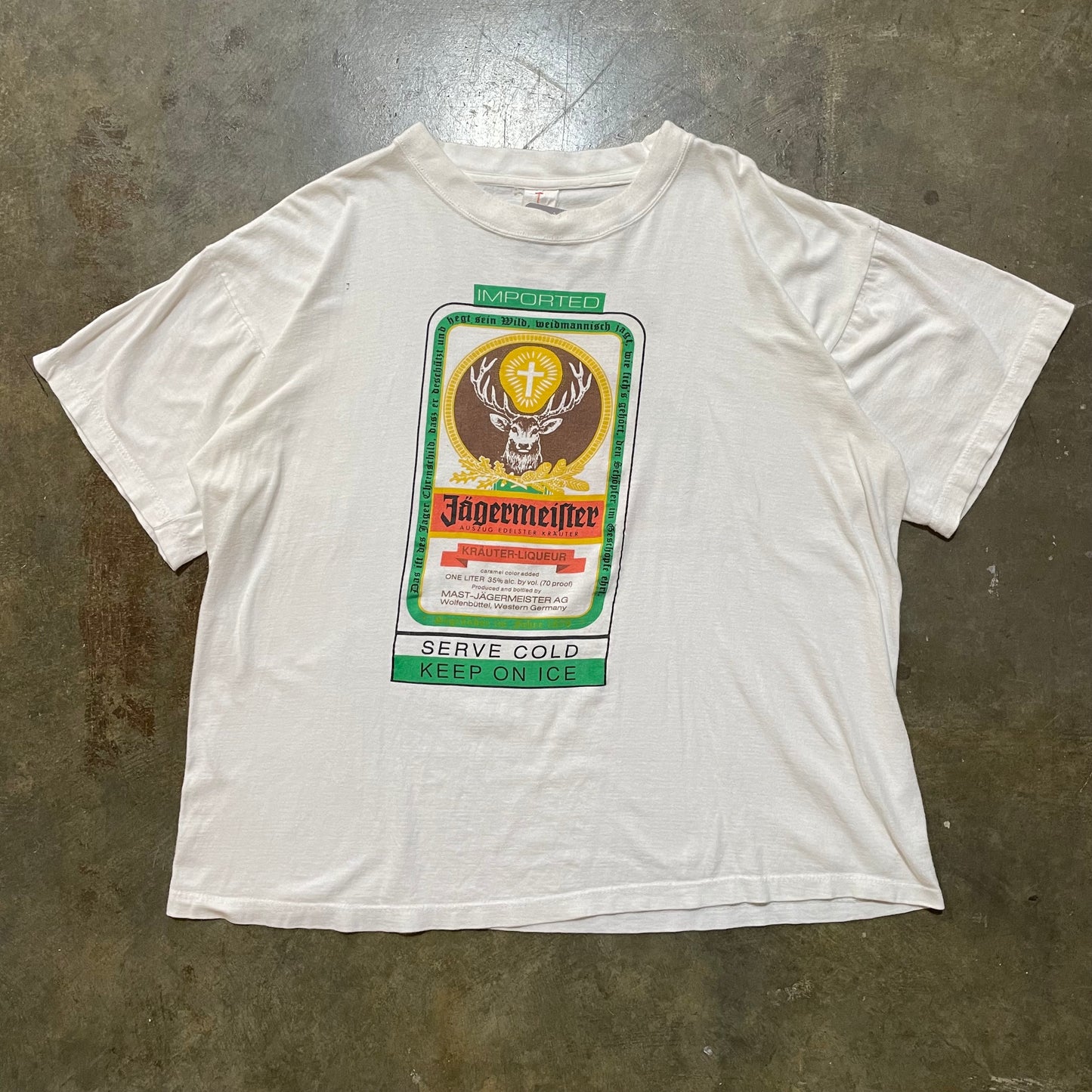 Imported Jager Liquor White Tee