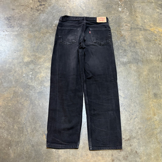 Levi's 550 Relaxed Fit Black Jeans (33x32)