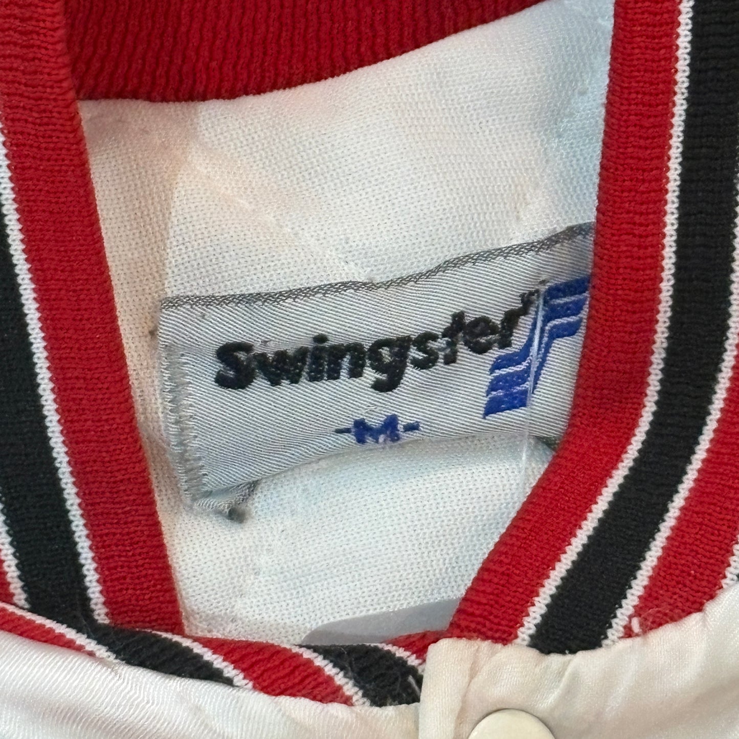 White Miami Heat Button-Up Varisty Jacket