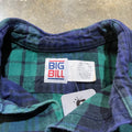 Big Bill Navy and Green Flannel