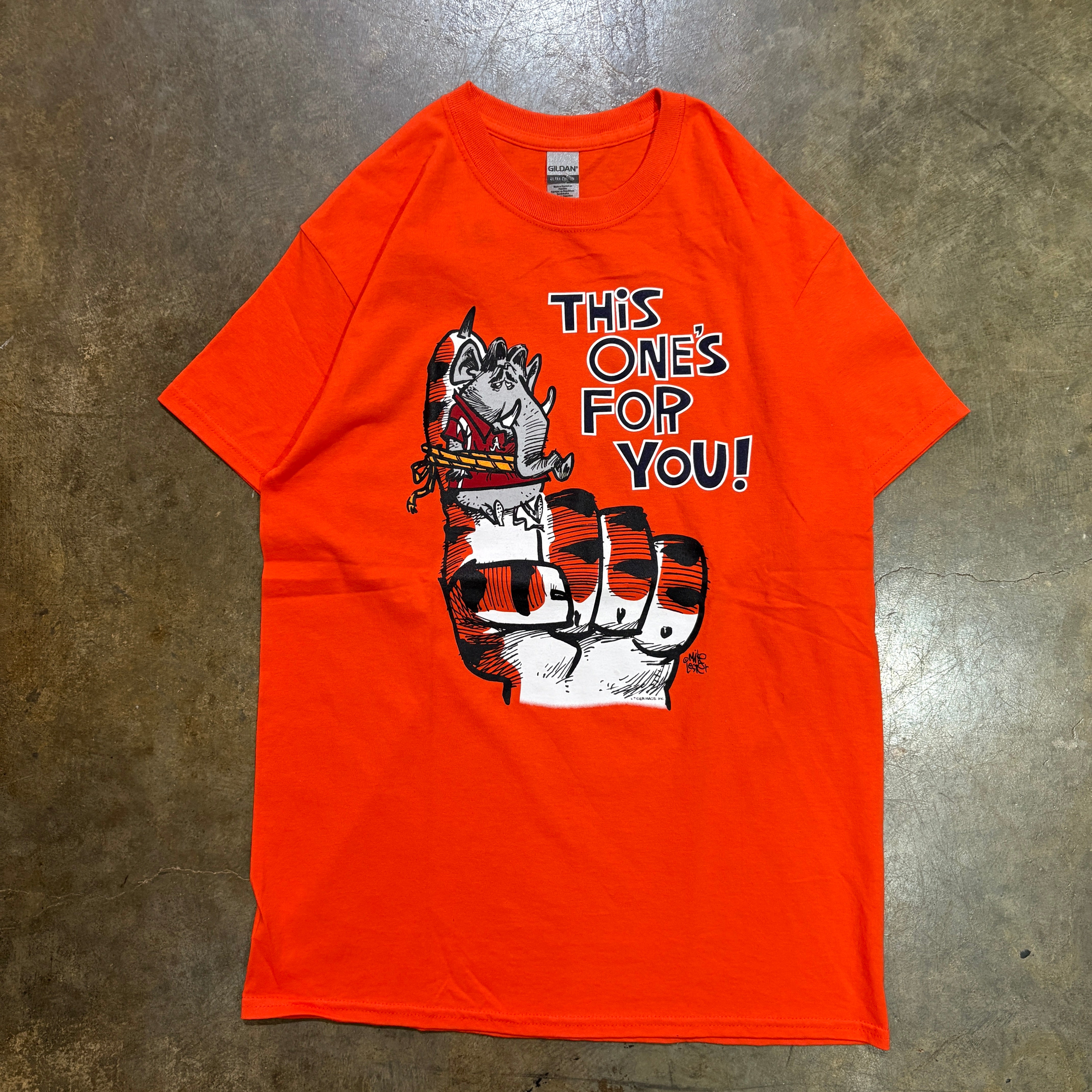 DS Orange 2019 This One's For You Iron Bowl Tiger Rags Tee 5