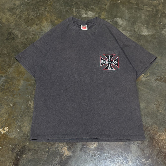 2004 Daytona Bike Week Grey Pocket Tee