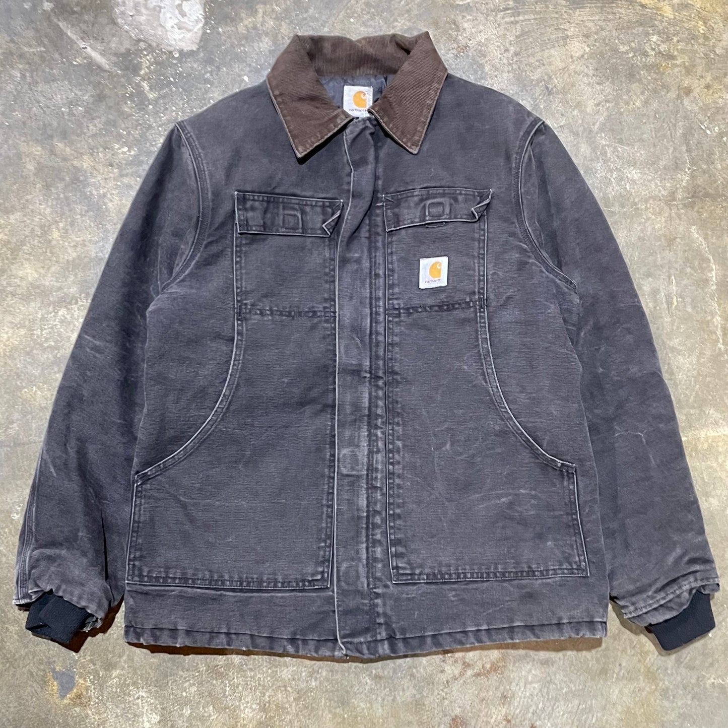 Black Carhartt Corduroy Collar Jacket28
