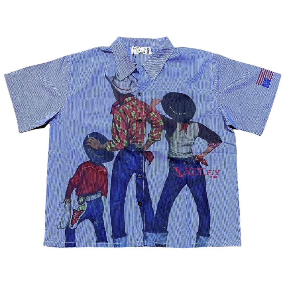 Vale Striped Cowboy Button Up