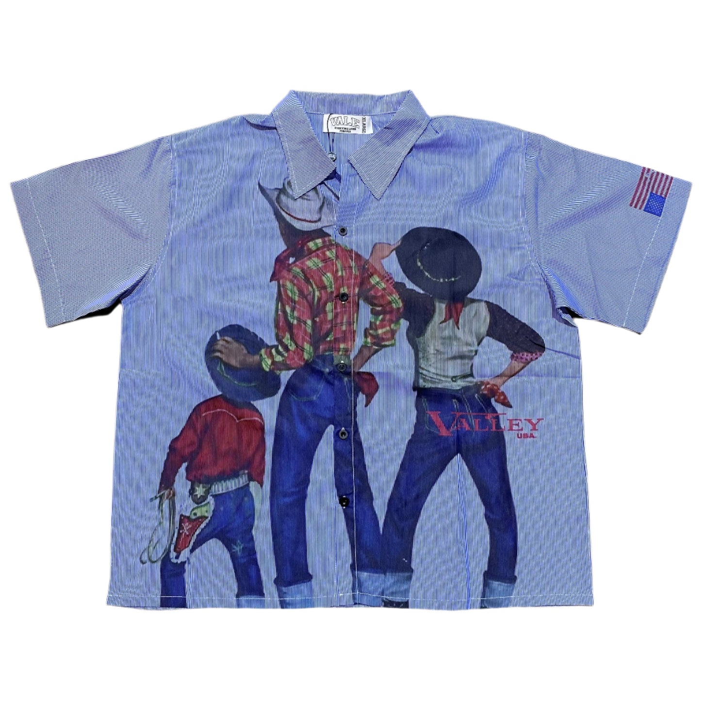 Vale Striped Cowboy Button Up