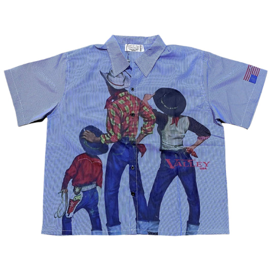 Vale Striped Cowboy Button Up