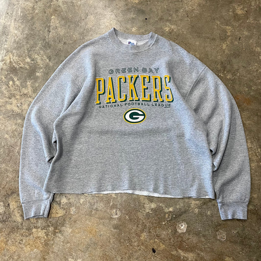 Green Bay Packers NFL G Logo Grey Crew