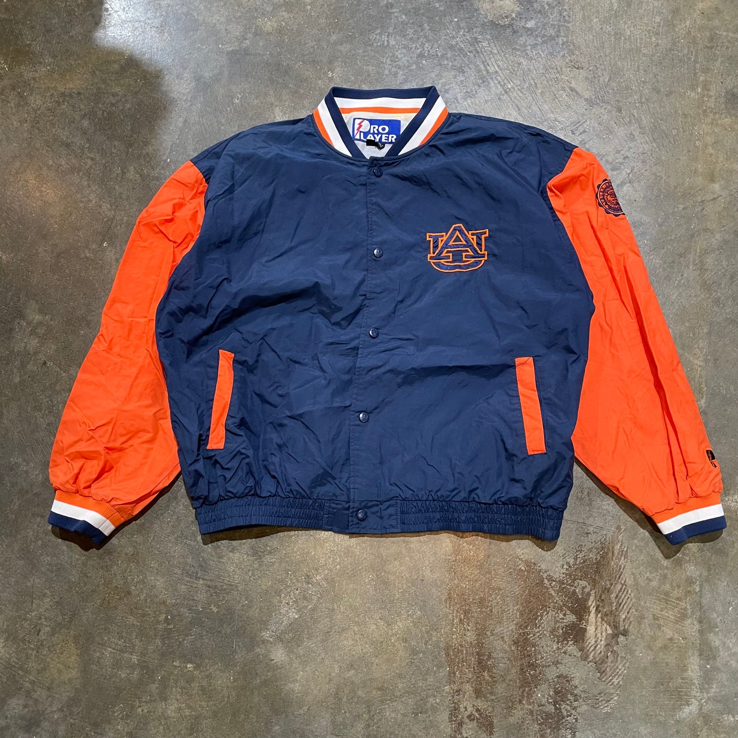 Auburn AU Logo Pro Player Lightweight Nylon Bomber