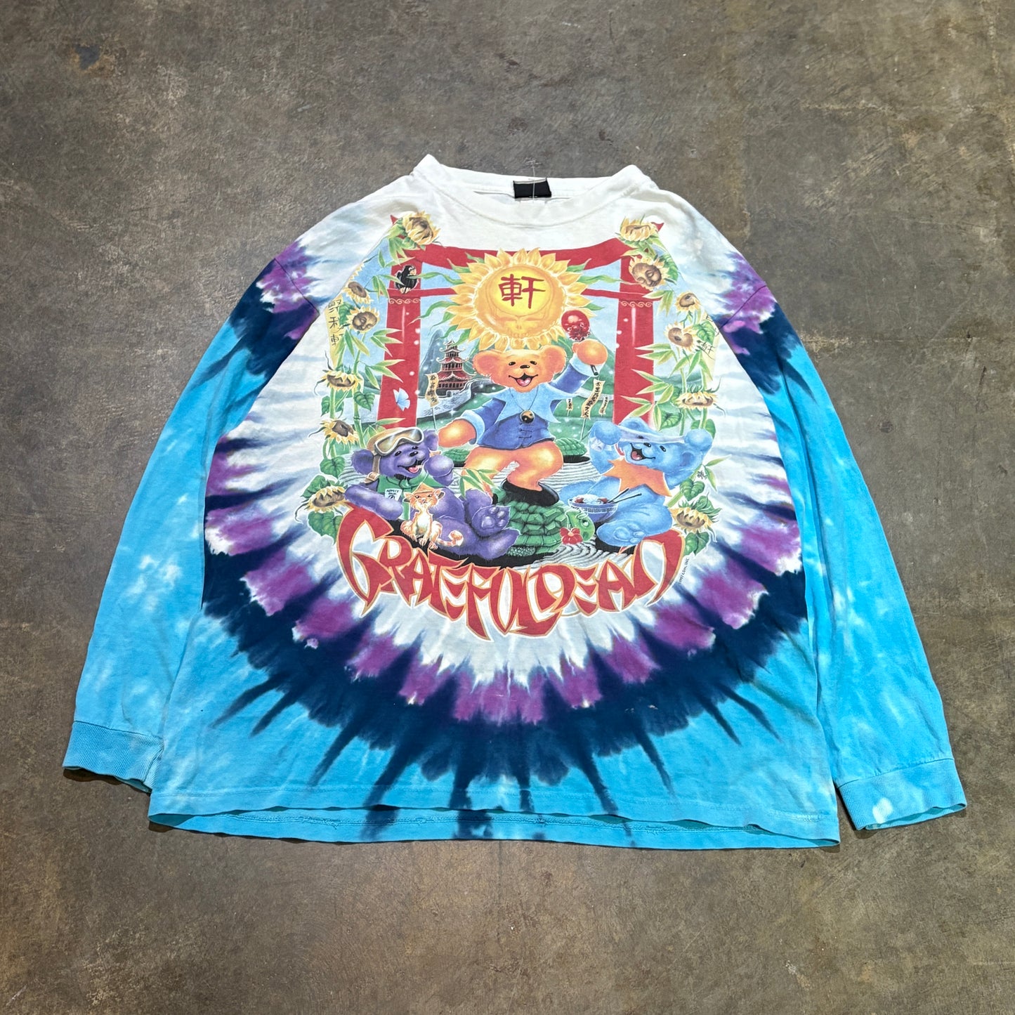 1997 Grateful Dead Japan Tie Dye LS Tee