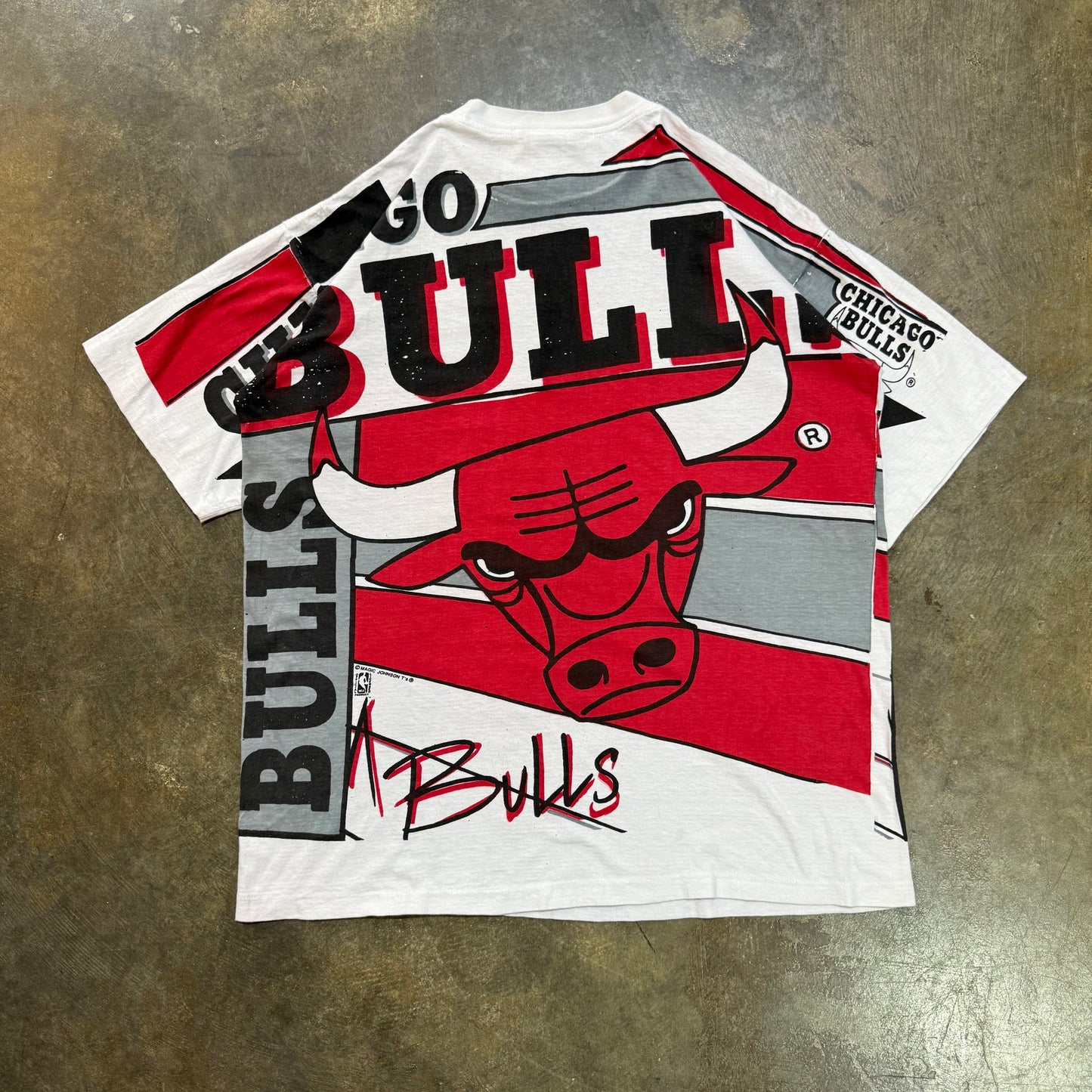 Go Bulls Magic Johnsons AOP Tee