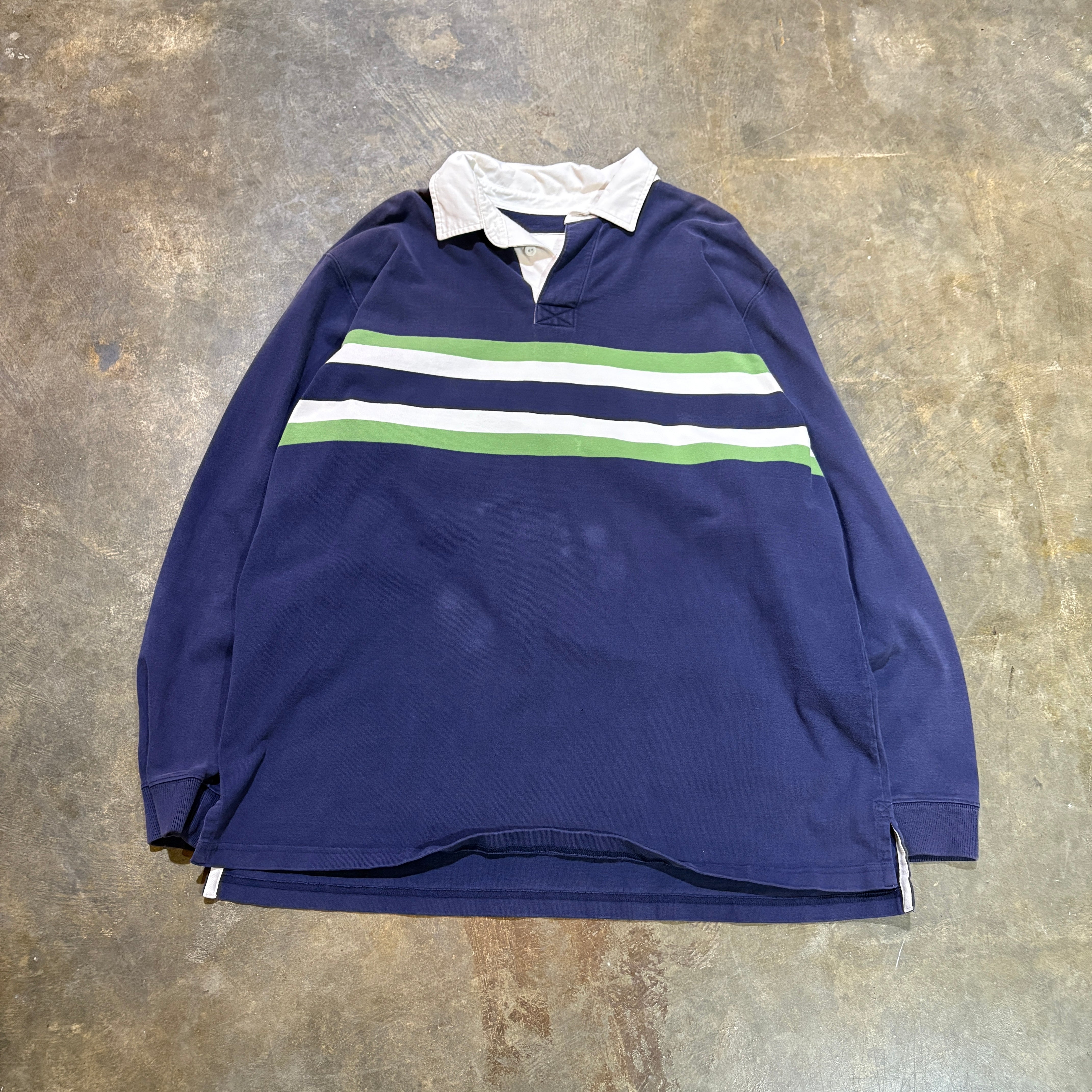 LL Bean Green/Blue Rugby