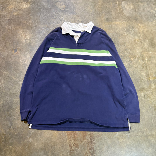 LL Bean Green/Blue Rugby