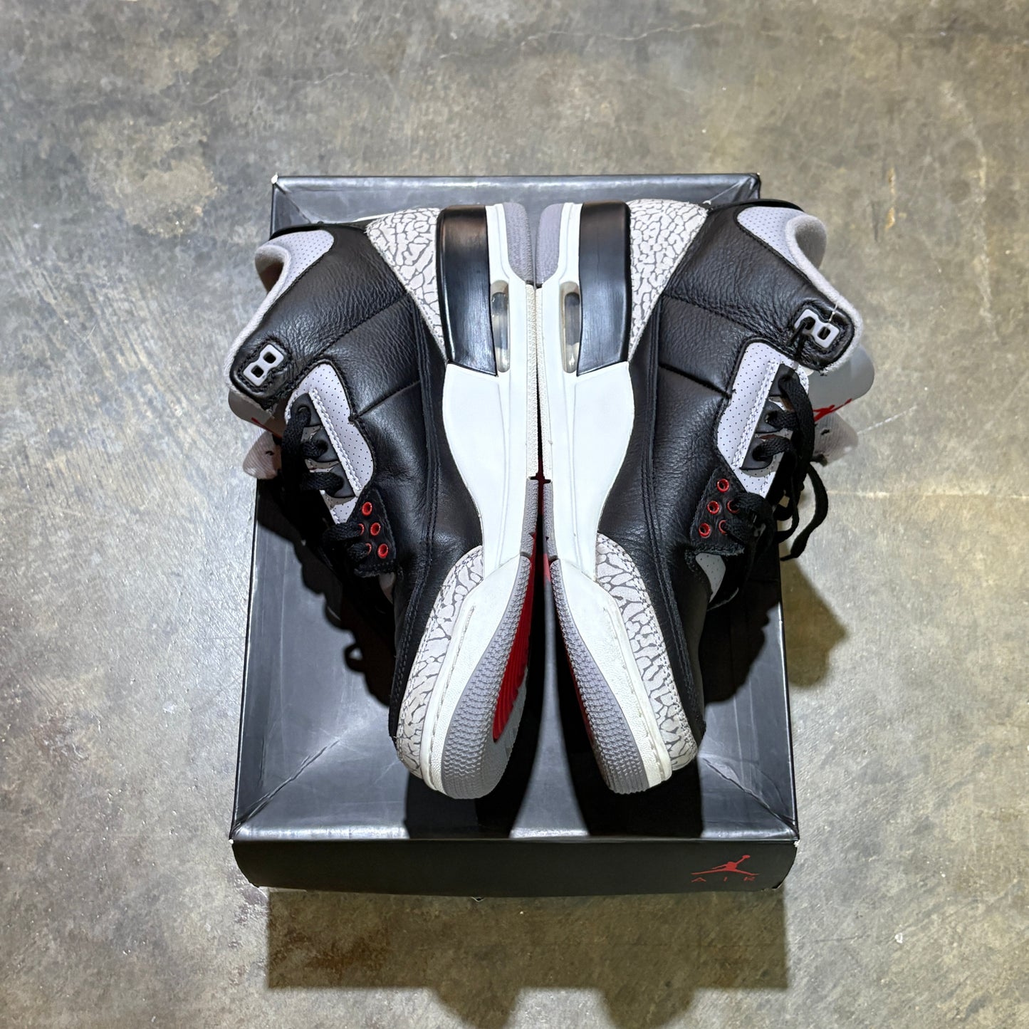 Jordan 3 Black Cement 2018 Rep Box