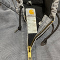 Carhartt J130 Medium Gray Hooded Work Jacket 1