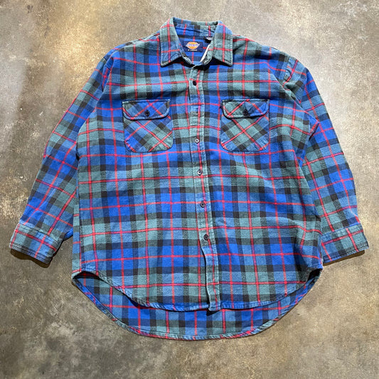 Dickies Heavyweight Flannel Blue Red