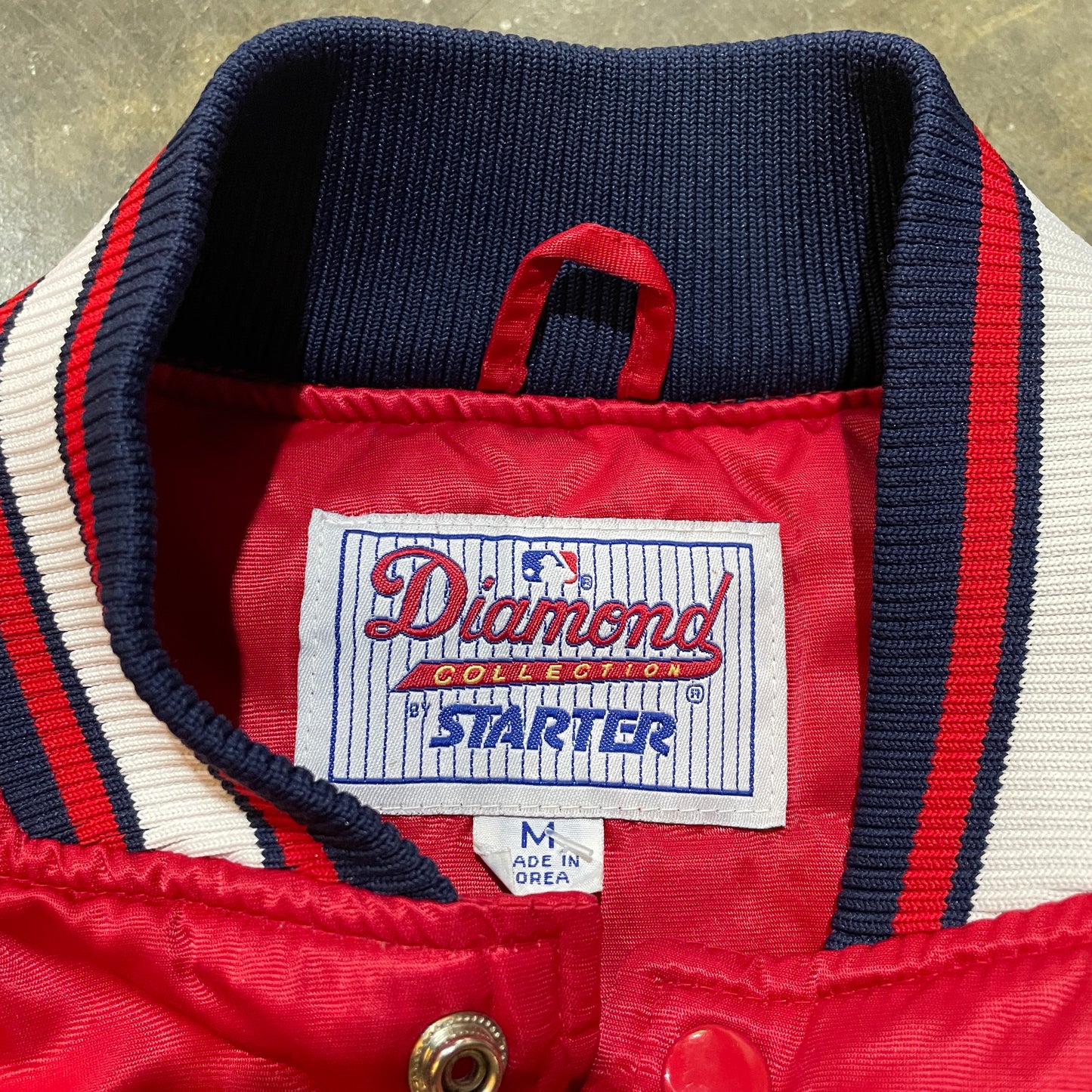 Diamond Collection Cleveland Indians Starter Satin Jacket