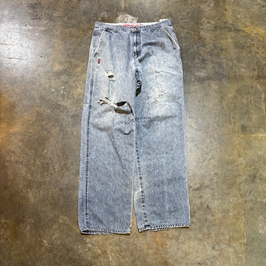 2000s Ecko Unlimited Distressed Denim Jeans (L)