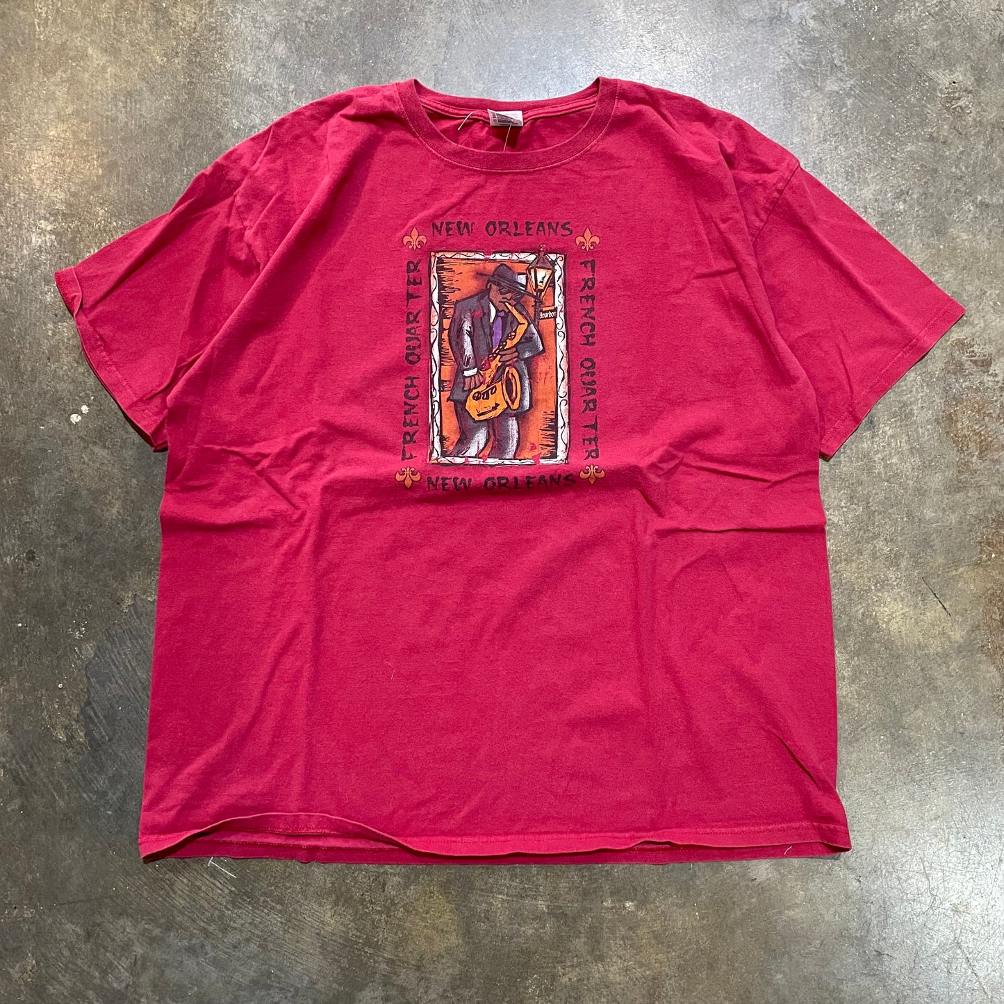 New Orleans french Quarter Red tee