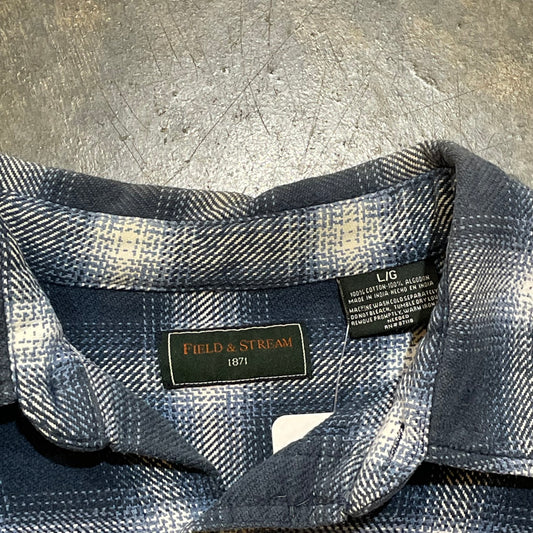 Heavyweight Blue Field and Stream Flannel