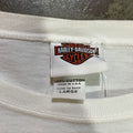 White Harley Davidson Flame Long Sleeve Tee