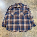 St. Johns Bay Brown and Navy Flannel