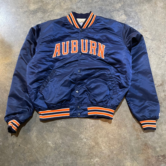 Auburn Navy SatinStarter Jacket