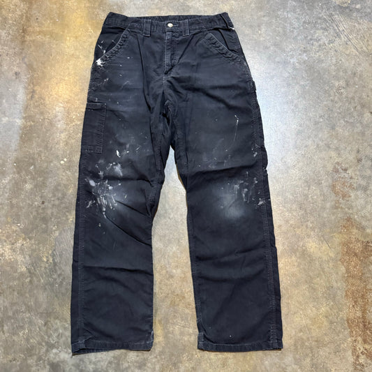 Black Lightweight Carhartt Carpenter Pants 8